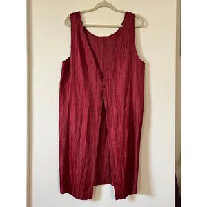 Issey Mikaye IM Product Ruby Red Apron Dress (One Size)